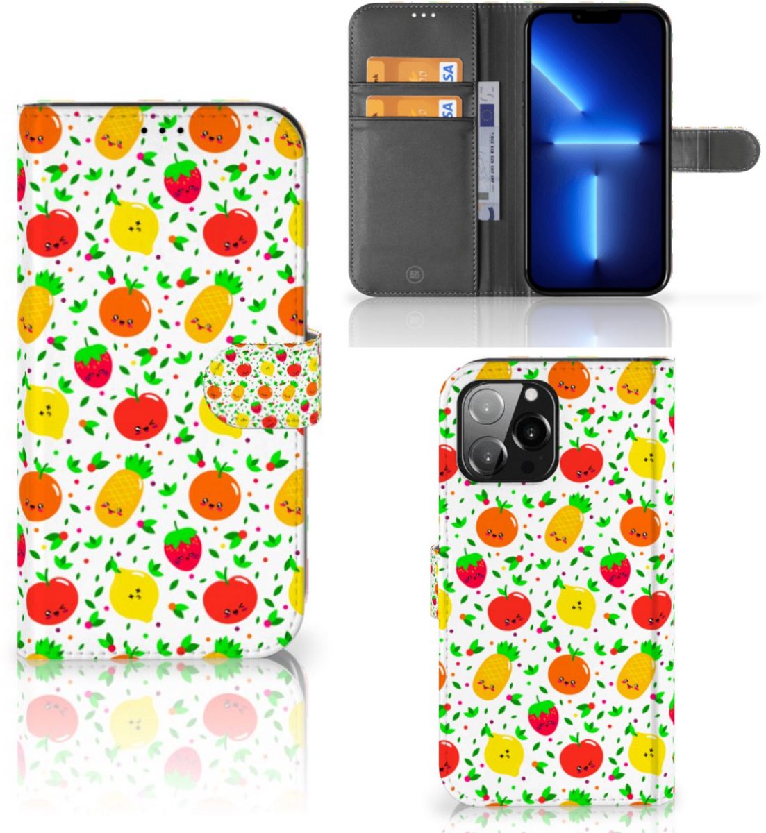 iPhone 13 Pro Max Book Cover Fruits