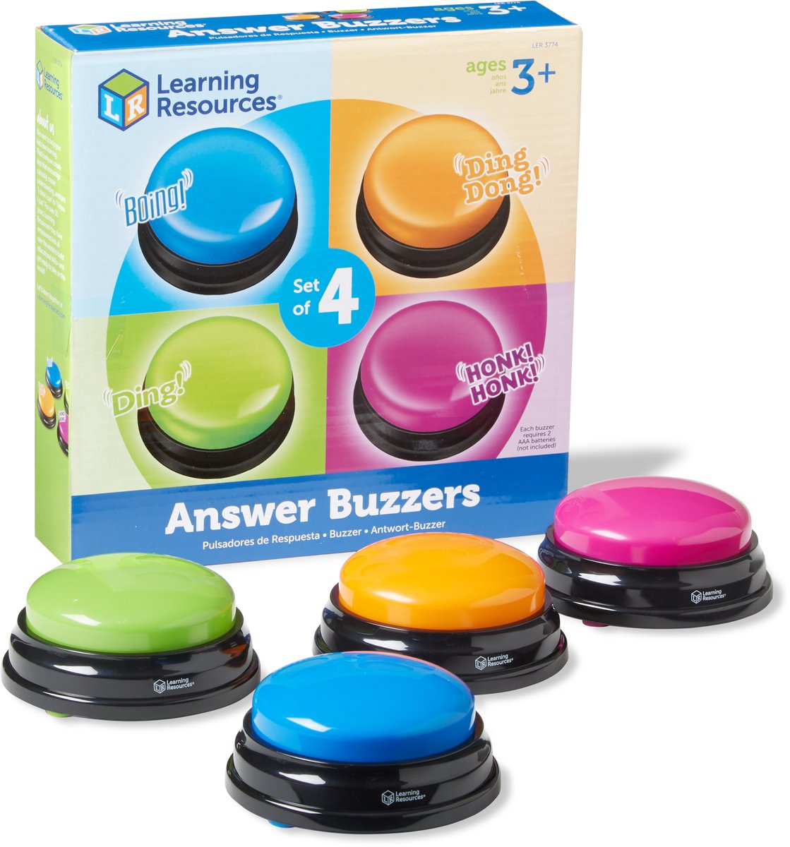 Learning Resources Answer Buzzers (Set van 4) - 3+