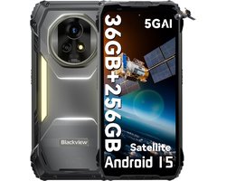 Blackview XPLORE 2 Satellite - Robuuste Smartphone - 5G - 36GB RAM - 256GB ROM - 6.78 inch - Robuuste Telefoon - Nachtzicht - Android 15 - NFC - GPS - Zwart