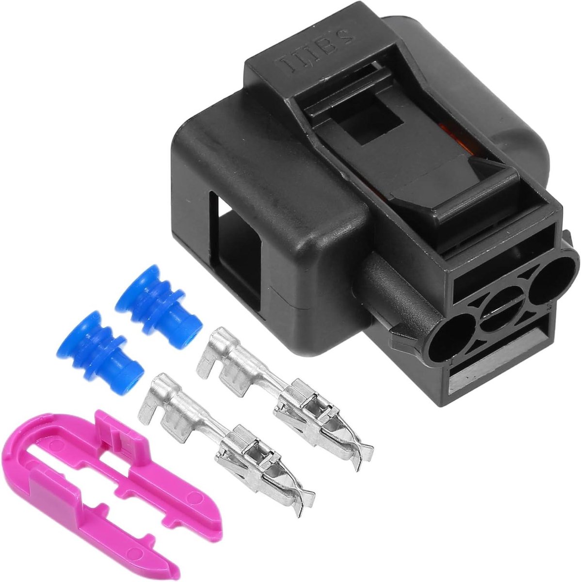 2-pins stekker aansluiting - Sensor connector reparatieset - Auto elektrische reparatie - Waterdichte rubberen afdichting