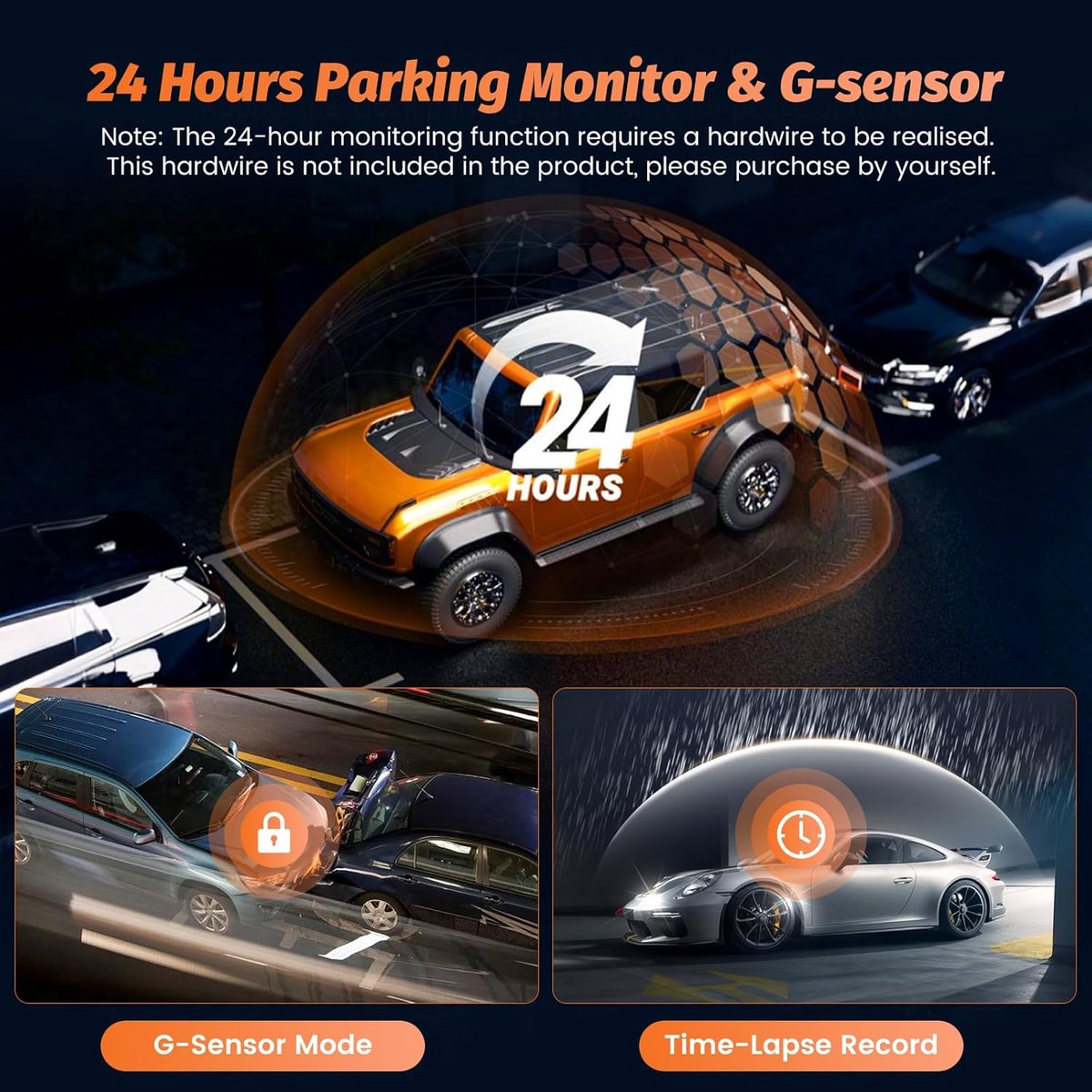 Dashcam voor de Auto - Autocamera - Rijrecorder - Autorijcamera – foto 3