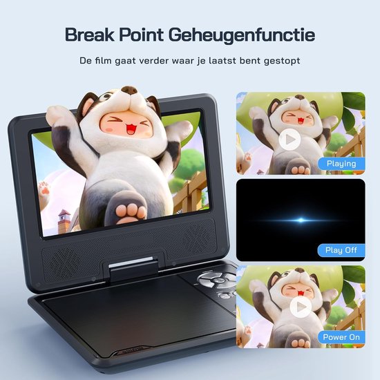 Auto-dvd-speler - Draagbare dvd-speler - Portable DVD Player - scherm — afbeelding 4