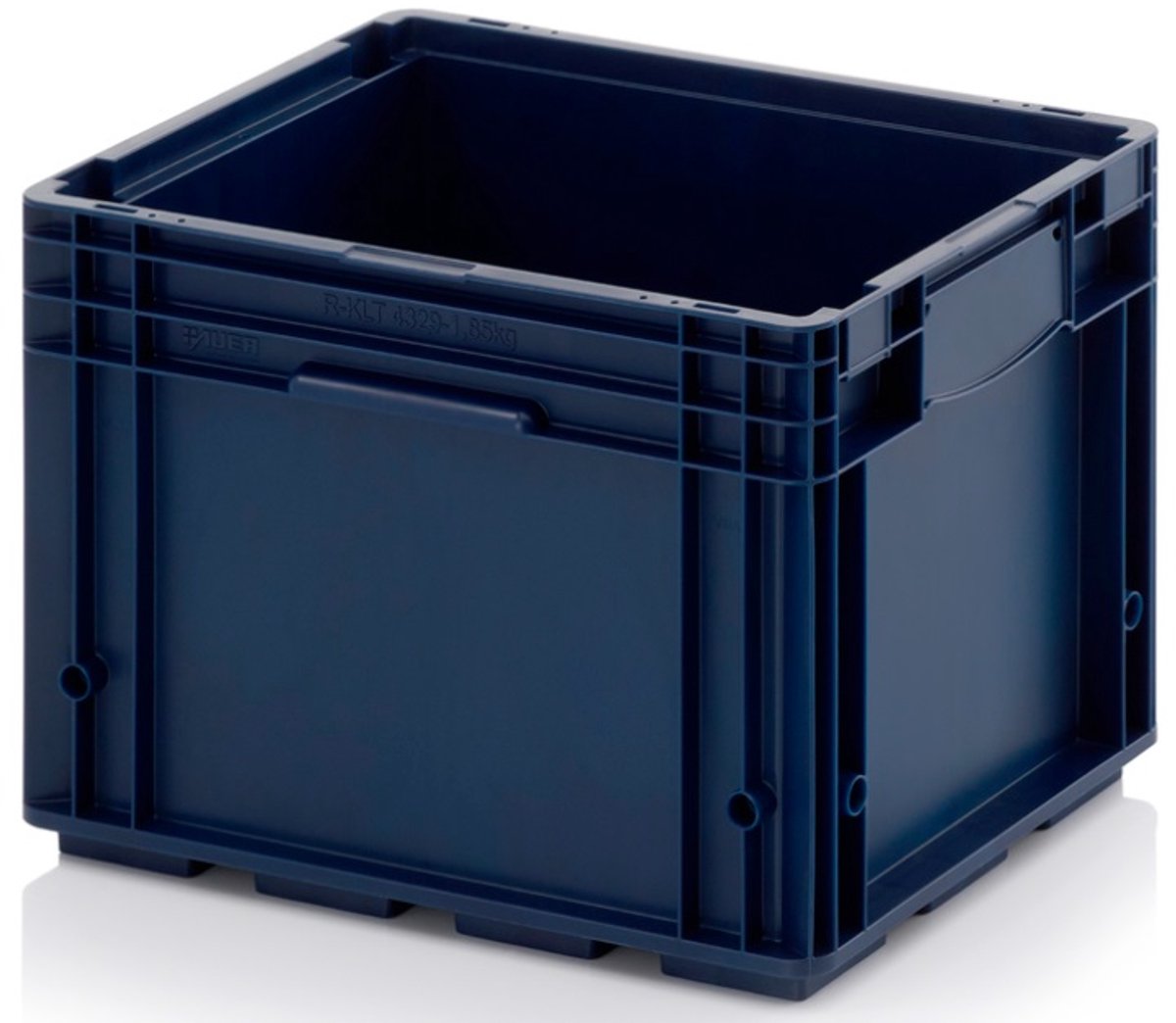 HHV Stapelbare boxen | Saffierblauw RAL 5005 | Lengte: 40cm |Hoogte: 28cm | Breedte: 30cm