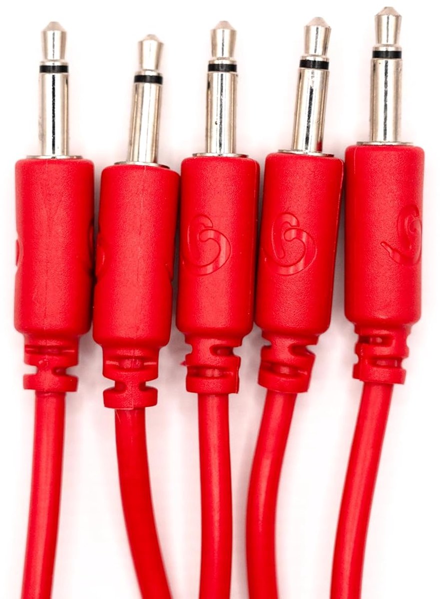 Bowl Modular - 15 patchkabels voor eurorack - recht - 15 cm - rood