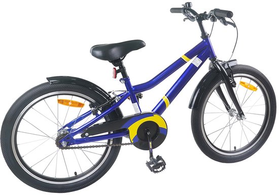 vidaXL - Kinderfiets - 22 - Inch - voor - 7-12 - jaar - oud - Blauw - Zwart van VidaXL — afbeelding 3