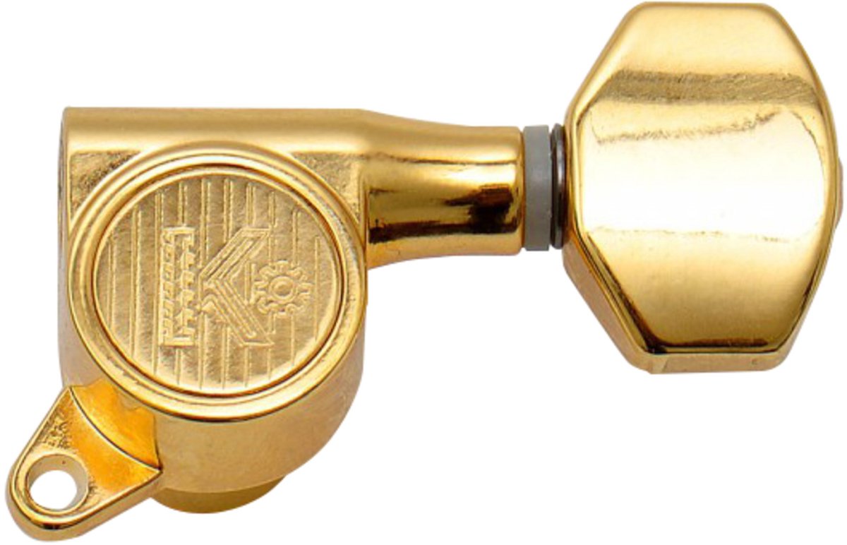 Kluson KLUSON Roen-Back, 45°, Tuner goud, kleine vleugel, 6L - Stemmechaniek voor gitaar