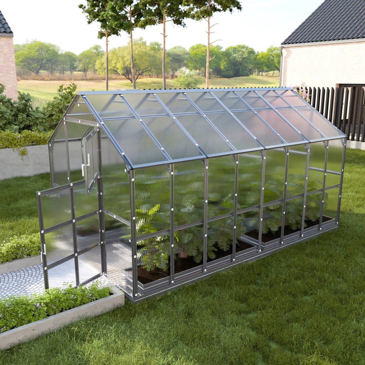 Klasika Serre de jardin en polycarbonate 2,35x4,12m 9,64m² House