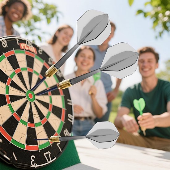 20 Stuks Stalen Dartpunten met 50 Rubber Ringen en Converter Tool voor Dartpijlen en Vliegers — afbeelding 3