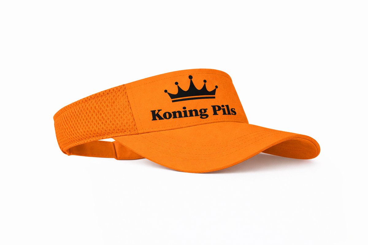 Zonneklep - Oranje - Koning Pils - One Size