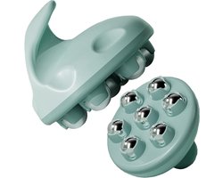 Handheld Massager, Full Body Massage Tool with Ball Massager Manual 360 Degree Roller for Muscles, Back, Neck Joints, Feet, Shoulders, Legs Pain Relief, Portable Design
