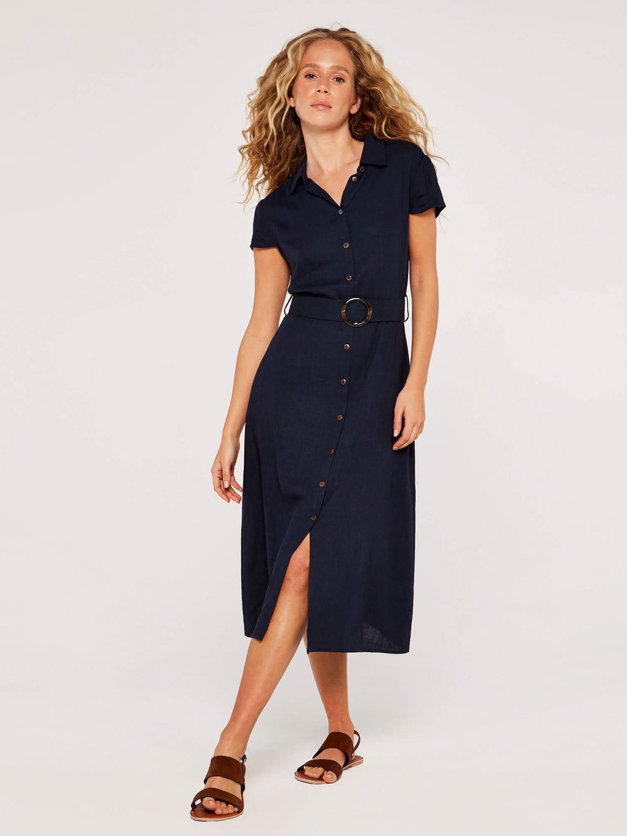 Vintage-jurk met knopen