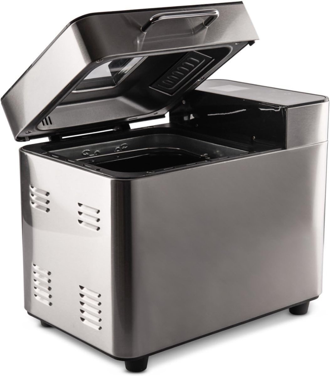 YOR® Broodbakmachine - Broodbakmachines - Broodbak machine - ZIlver - 23cm x 33cm x 39cm