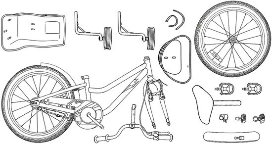 vidaXL - Kinderfiets - 16 - Inch - voor - 4-6 - jaar - oud - Donkerroze van VidaXL — afbeelding 5