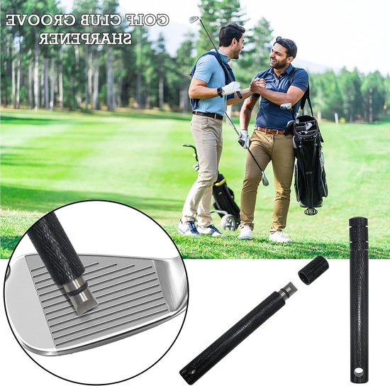 Golf Borstel en Sharpener voor Golfclubs, Dubbelzijdige Nylon en RVS, Inclusief Aluminium Carabiner, Ideaal voor Golfaccessoires en Cadeaus — afbeelding 3