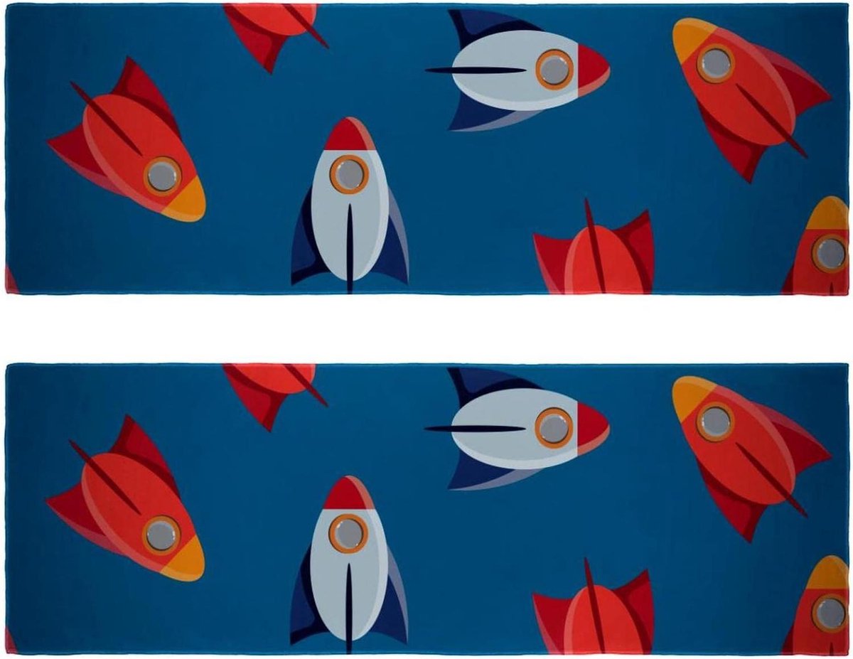 Microfiber Handdoek - Sporthanddoek Reishanddoek - Zweet Absorberen - Sneldrogend Koel - 295 x 815 cm - Blauw