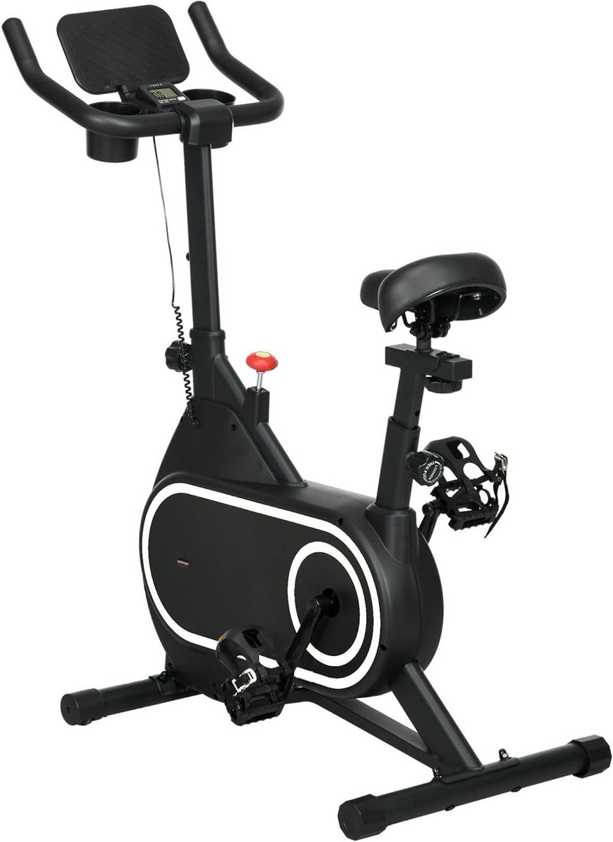 Hometrainer Fiets - Binnen Fiets - Cardio Training - Stil LCD Display - 93x48.5x112cm - Zwart