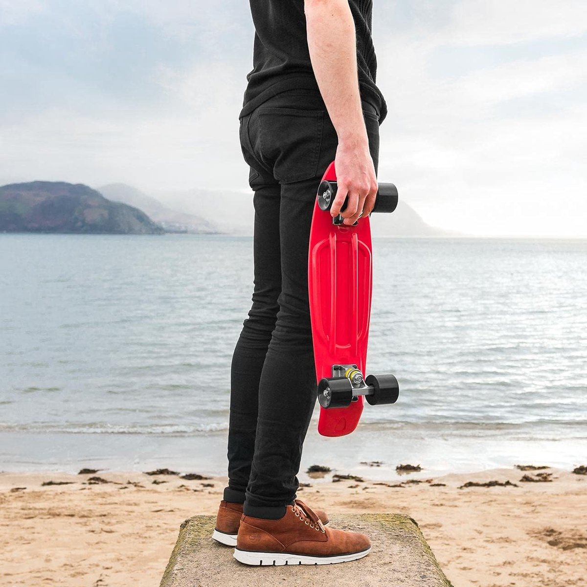Cruiser Skateboard - Skate board - Vervoer en plezier - Lichtgewicht ontwerp - 22 inch - Rood