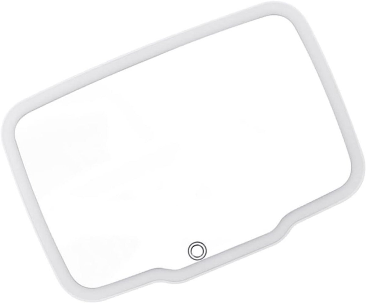 Auto Make-up Spiegel - Vizier Spiegel - Make-up Aanbrengen - Duidelijk Beeld - 17.7x12.3cm - Wit