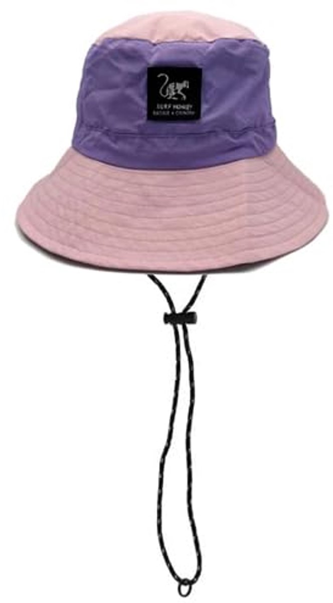 Waterdichte booniehoed voor heren/dames - One size - Opvouwbaar (lila/roze)