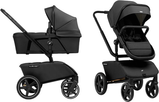 The Jiffle Wagon 2 Kinderwagen 6-in-1 – Bolderkar – Meerijdplankje – Vanaf Geboorte