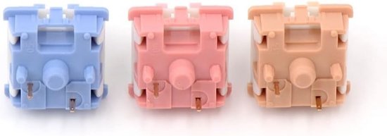Lineaire en Clicky Mechanische Toetsenbord Switches (5-Pin, Voorgesmeerd, RGB) van Merkloos — afbeelding 2