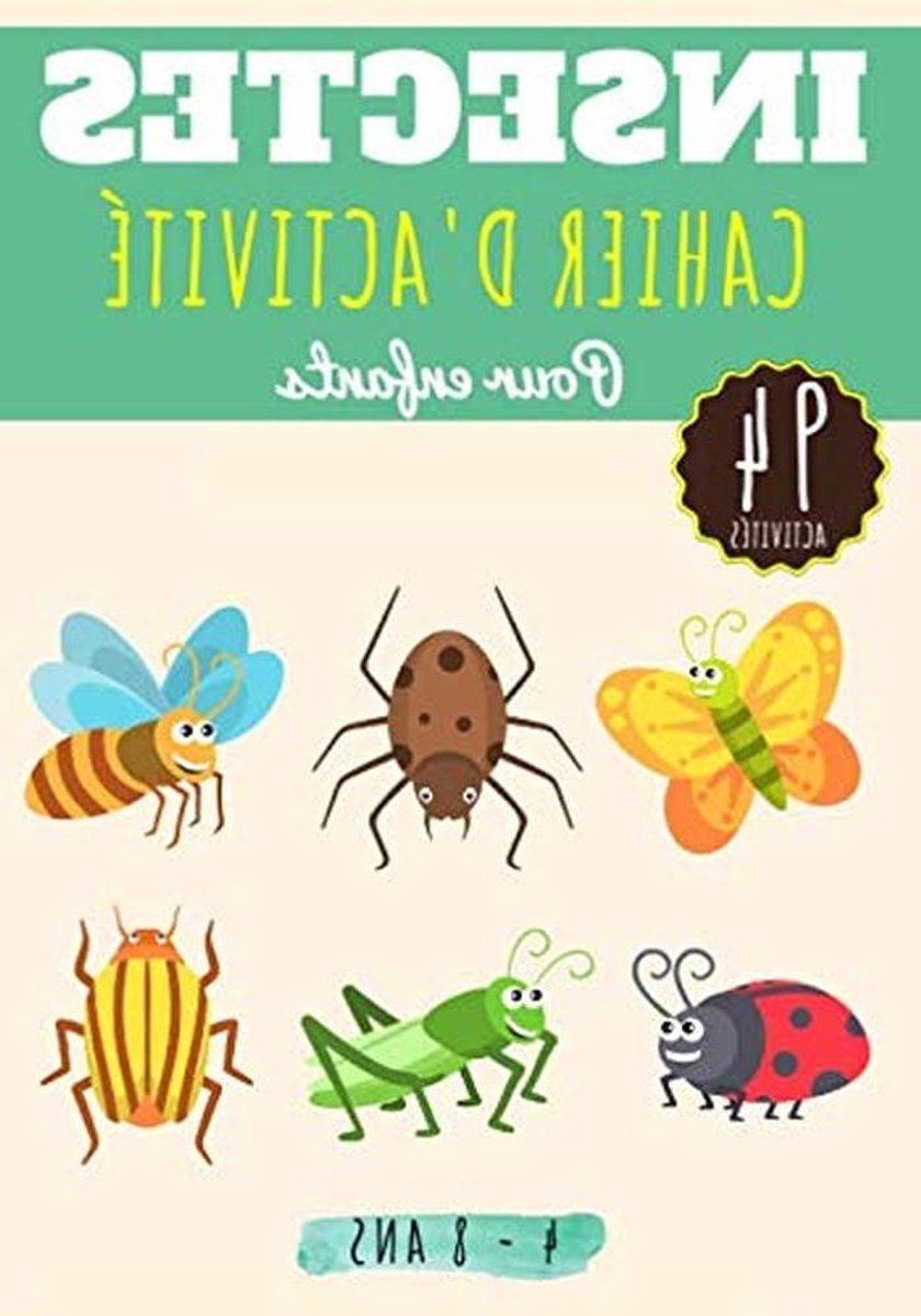 Activiteitenboek Insecten - Knutselboek Kinderen - Leren en Spelen - 94 Educatieve Spellen - 18 x 25 cm