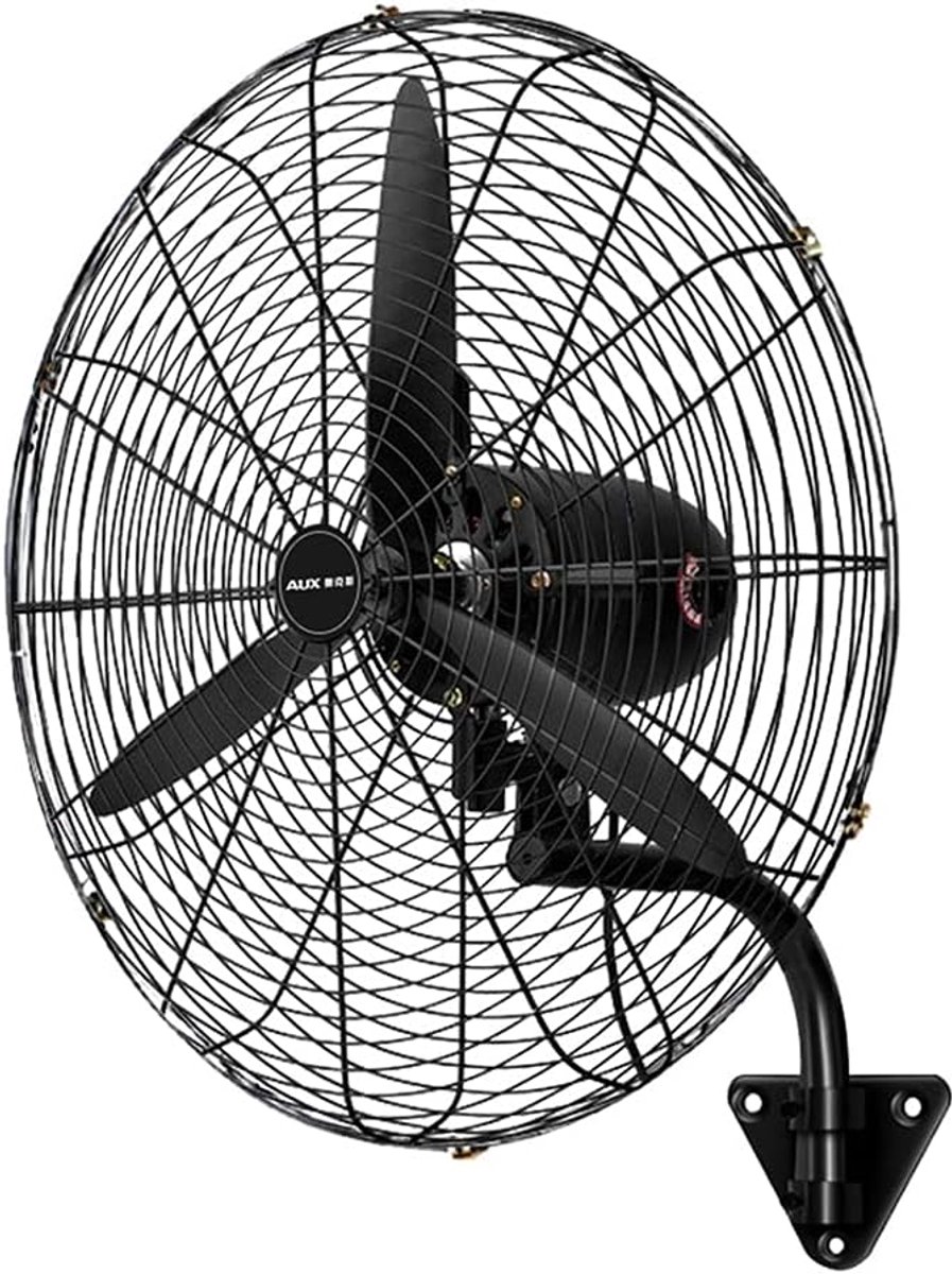 Industriële Wandventilator - Krachtige Koeler - Werkplaats Koeling - Verstelbare Kantelhoek - 68cm of 78cm - Grijs