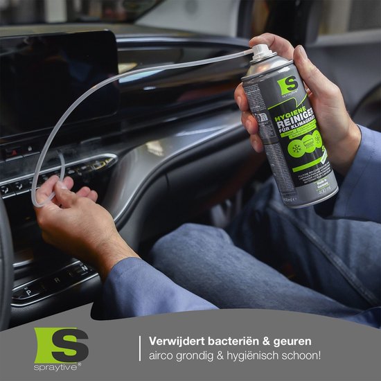 Spraytive 1x 400ml airco reiniger airco spray geurverwijderaar voor auto en huis reinigt ventilatie zonder demontage met slang — afbeelding 5