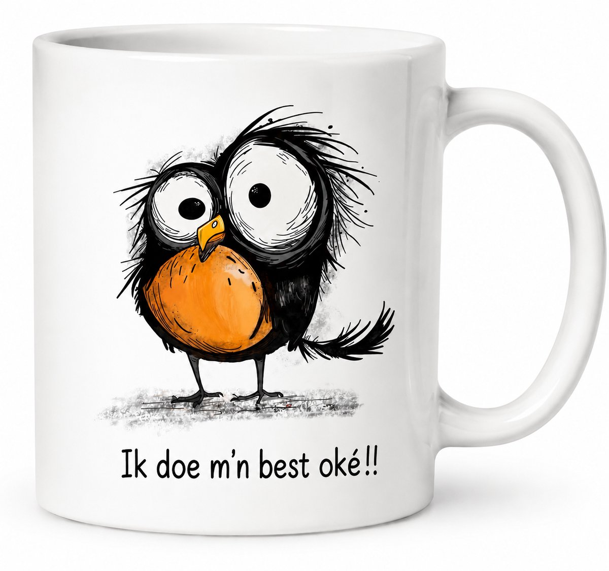 Mok - Grappige mok met tekst – Mok - Duurzaam – Cadeau collega – Mok voor thuiswerk en kantoor - Duurzame mok - Humor Mok kantoor - Cadeau Juf of Meester -