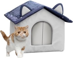 Geïsoleerd kattenhok - Huisdier huisje - Buiten bescherming - Warmte-isolerende voering - 39B x 8D x 8H cm