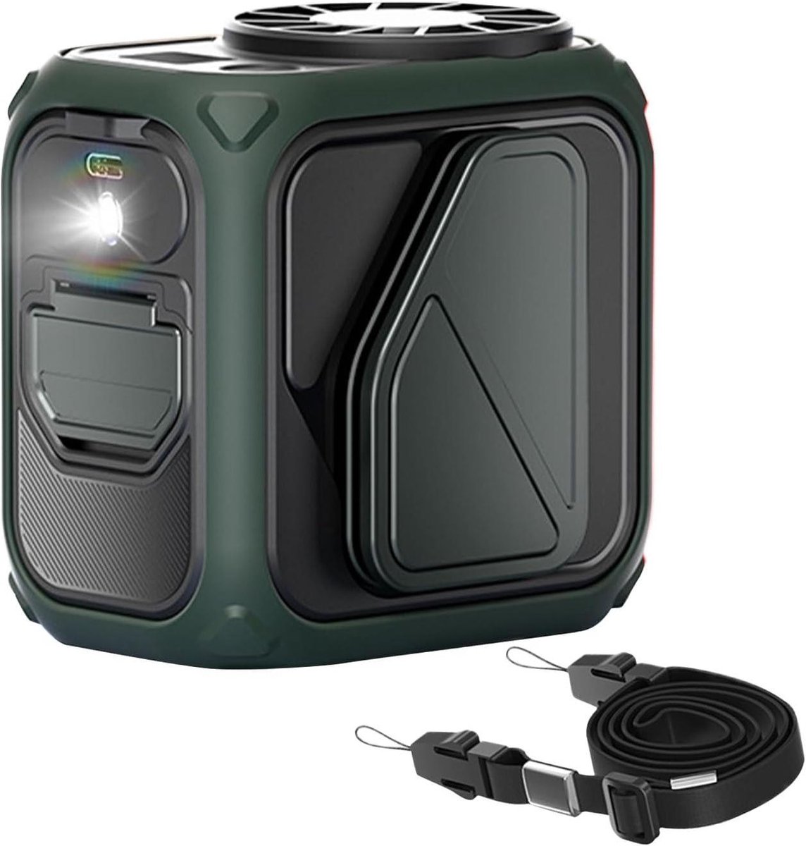 Taille ventilator - Persoonlijke koeler - Buitenactiviteiten - 12 uur runtime - 11.6 cm - Groen