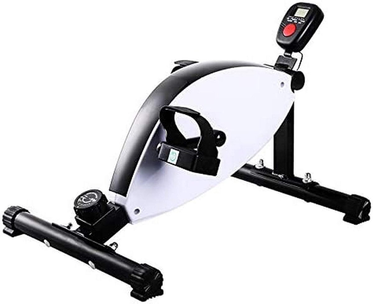 Fiets Pedaal Oefenapparaat - Mini Hometrainer - Been Arm Training - Instelbare Magnetische Weerstand - Met LCD Scherm - Zwart