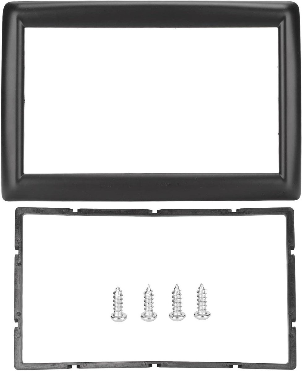 Radio Frame - Dashboard Trim - Auto Upgrade - Naadloze Pasvorm - 2DIN - Zwart