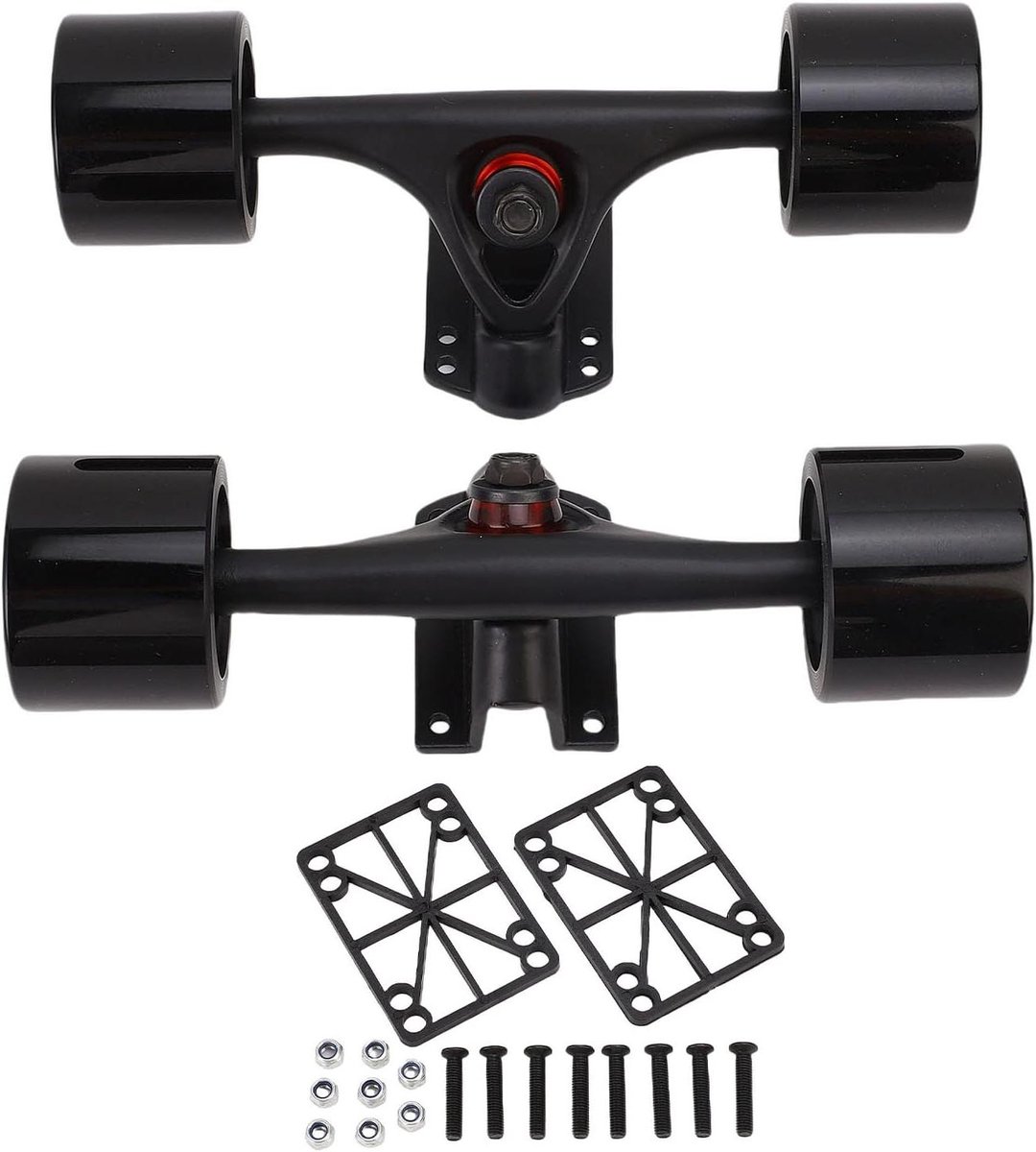 Skateboard Trucks Wielen Set Longboard Rijden Aluminiumlegering Constructie 7 Inch Metaal