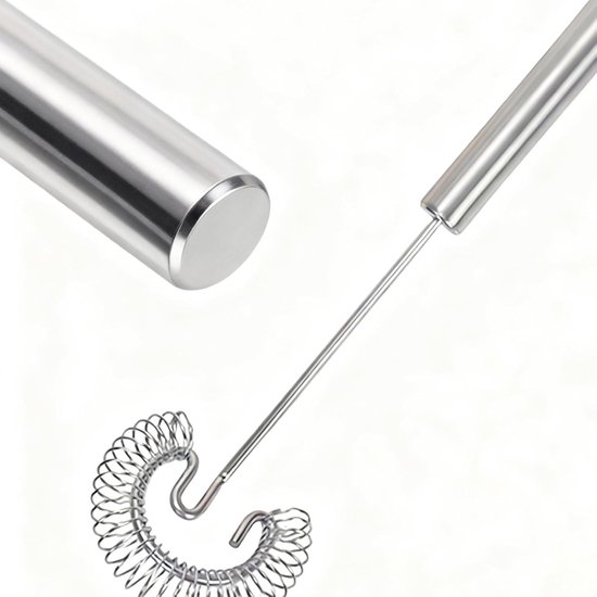 Handmixer Keuken - Spatel Klopper - Beslag Maken - Ergonomische Handgreep - 27 cm - Zilver — afbeelding 5