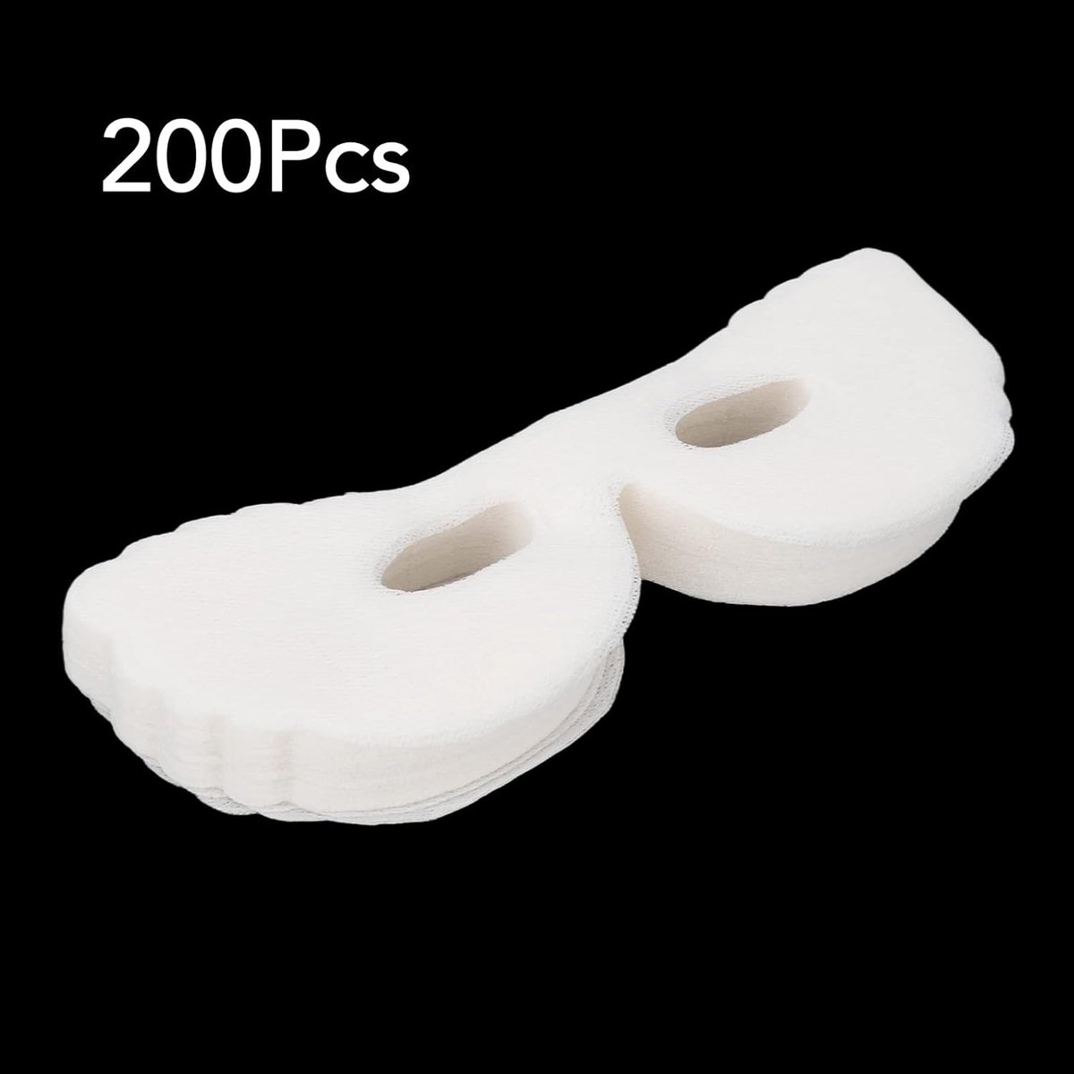 Wegwerp Oogpapier - Oogdoekjes - Huidverzorging Thuis - Ademend Katoen - 200 Stuks - Wit