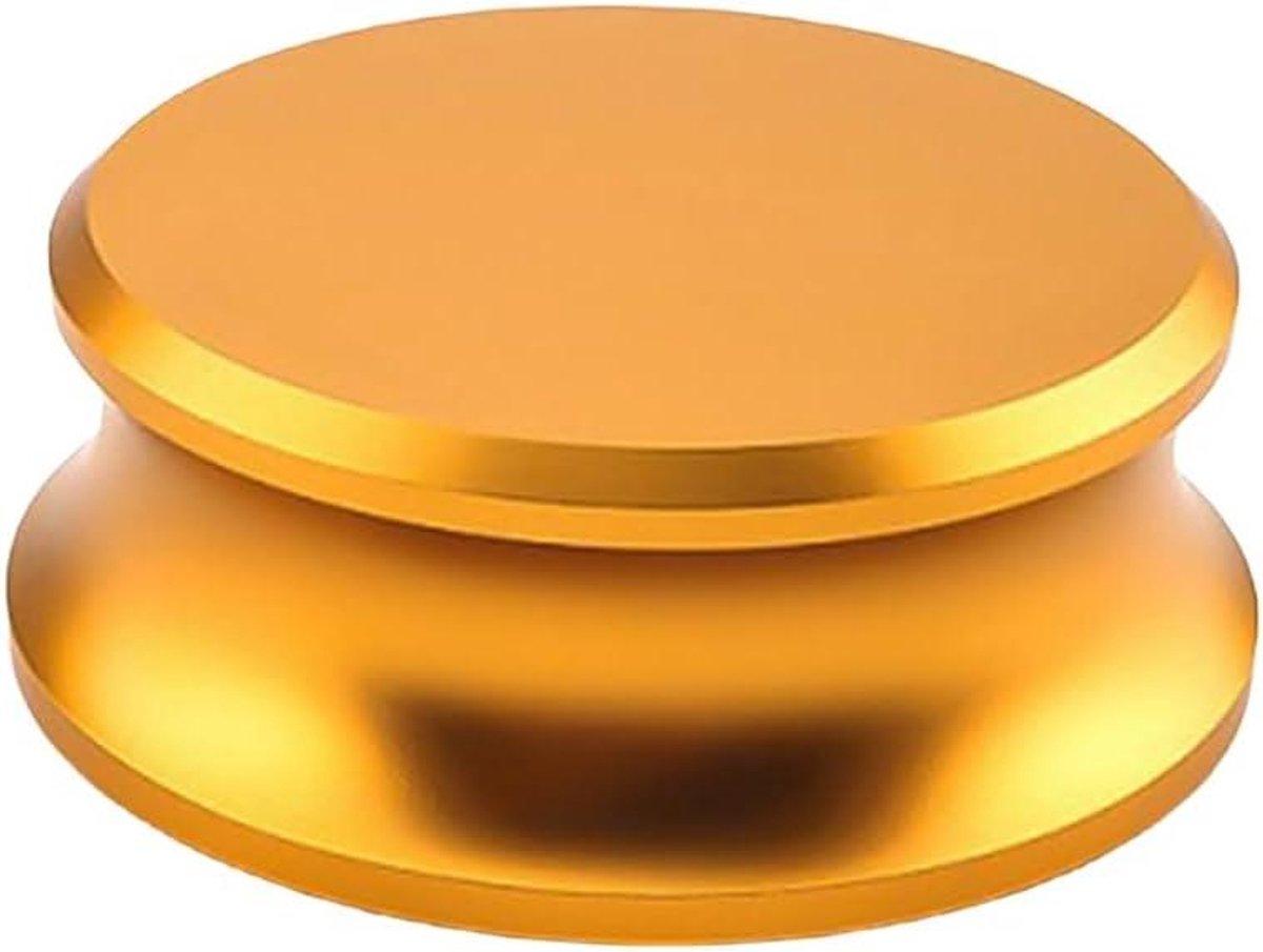 Platenspeler Stabilisator - Draaitafel Accessoire - Muziek Luisteren - Trillingsdempend - 10 cm - Goud