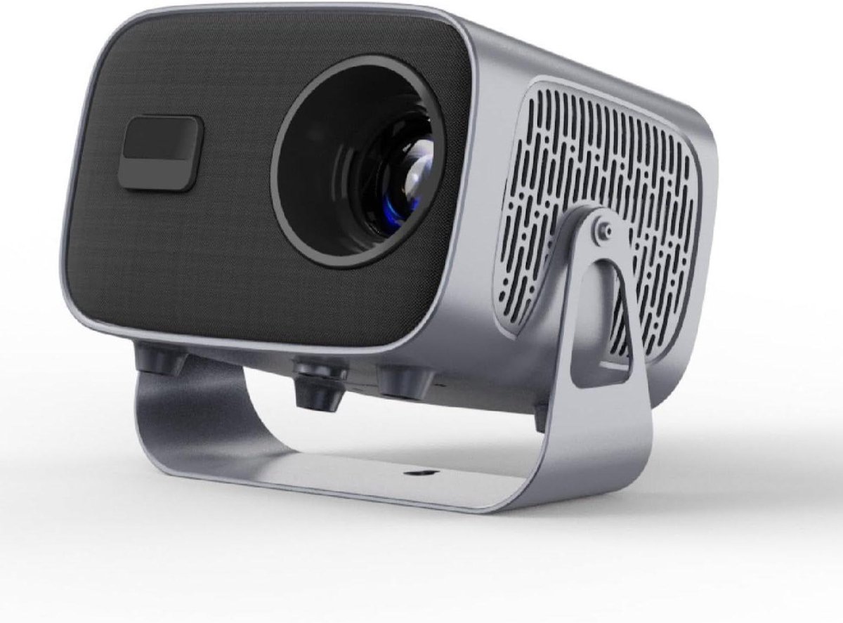 Draagbare Mini Projector - Thuisbioscoop Beamer - Films Kijken - Automatische Trapeziumcorrectie - Native 1080p - Grijs