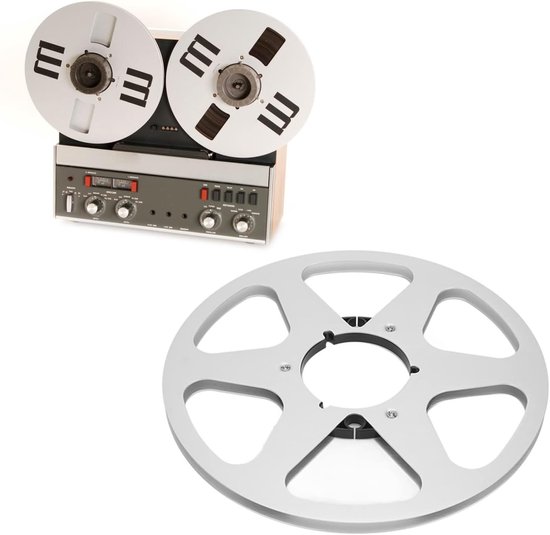 Dailygoods- Takeup Reel 10 Inch - Lege Tape Haspel - Aluminium NAB-Flens - Hoge Prestaties - Geschikt voor 1/4 Inch Tapes - Extra Sterkte - Tapehaspel van Dailygoods — afbeelding 2