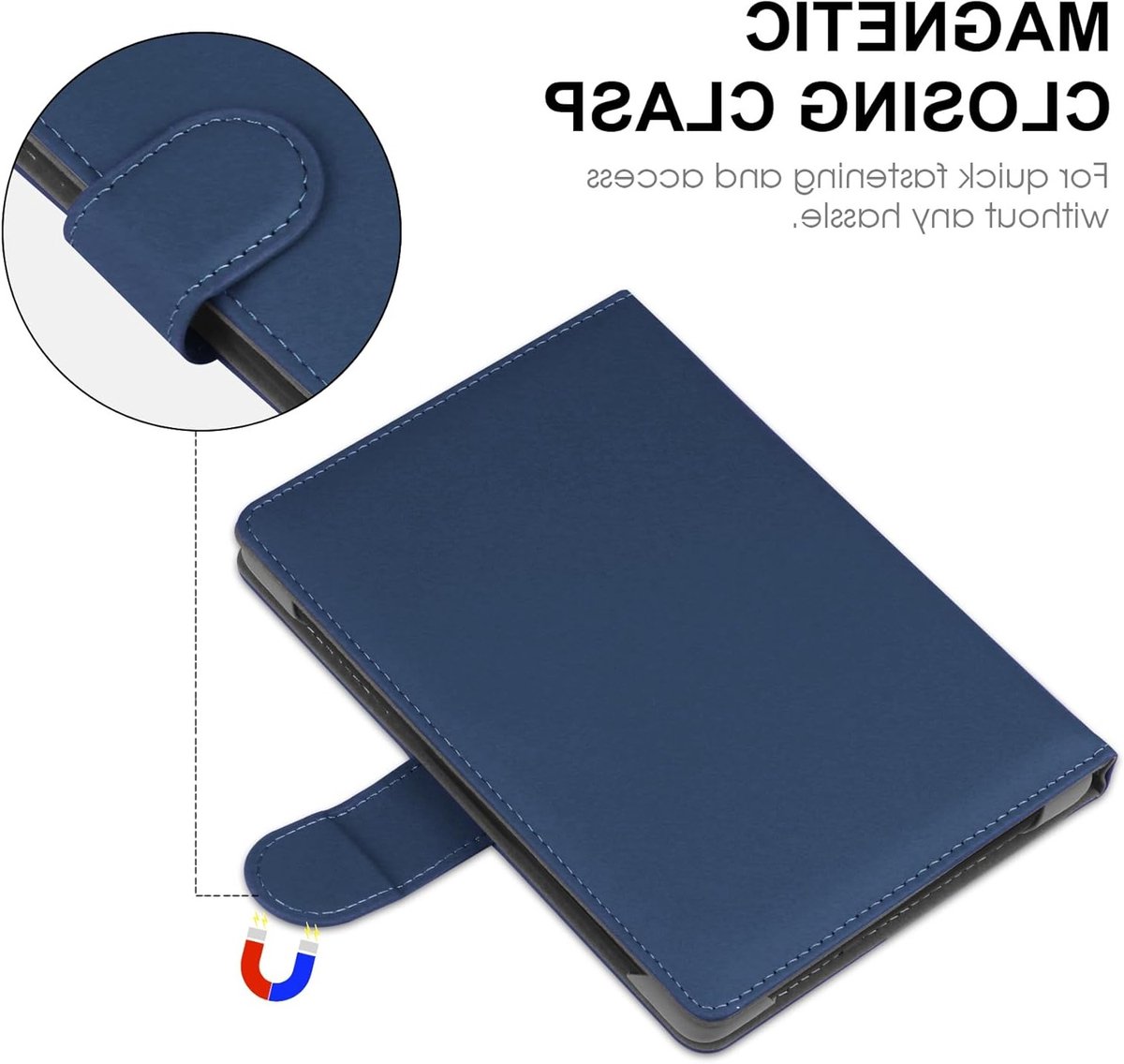 Universele Beschermhoes voor 6.8 Inch en 7 Inch E-Readers - Geschikt voor Kindle, Kobo en PocketBook - E-book Reader Cover met Schokbestendige Bescherming en Stijlvol Ontwerp