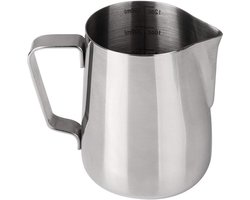 Stainless Steel Melkopschuimer voor Latte Art en Cappuccino met Thermometer - 350ML Koffieaccessoire voor Perfecte Espresso en Melkschuim