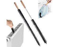 REWYTAZ-2 Stuks - Radiatorborstel Flexibel - 70/75cm - Stofbindende Borstel - Radiatorborstel -Schoonmaakborstel/Rager Verwarming - flexibel ontwerp - antislipgreep - Geschikt voor radiatoren, airconditioners, wasmachine