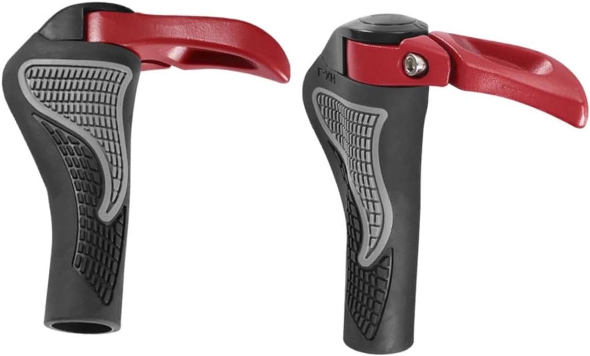 Fiets Handvat Bescherming - Stuurhoezen - Comfortabel Fietsen - Antislip Ontwerp - 12.5X13.5CM - Rood