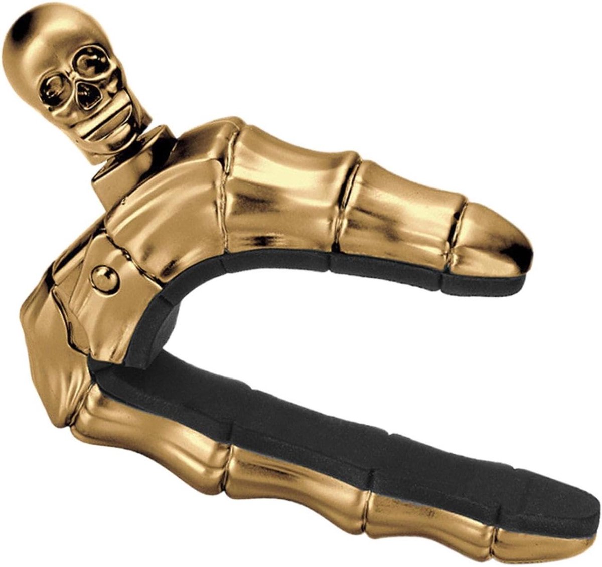Gitaar Capo - Instrument Klem - Muziek Maken - Schedel Vorm - 5.8 x 8.5 cm - Goud