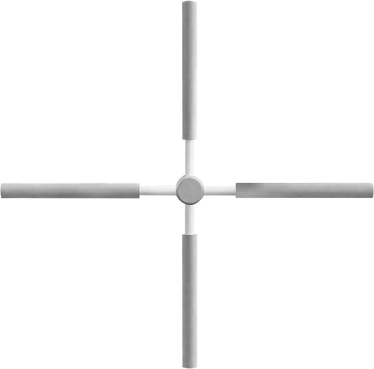 Yoga Stick - Houding Corrector - Dagelijkse Stretching - Roestvrijstalen Kern - 80 cm Lengte - Grijs