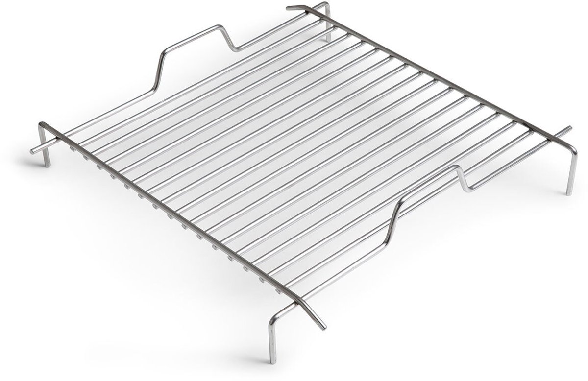 Höfats Cube Vuurkorf Grillrooster - RVS - 41x41x10 cm - Zilver