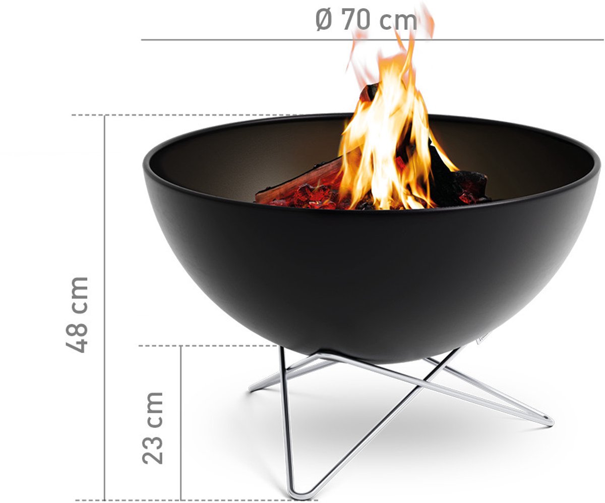 Höfats Bowl 70 Vuurschaal - Zwart