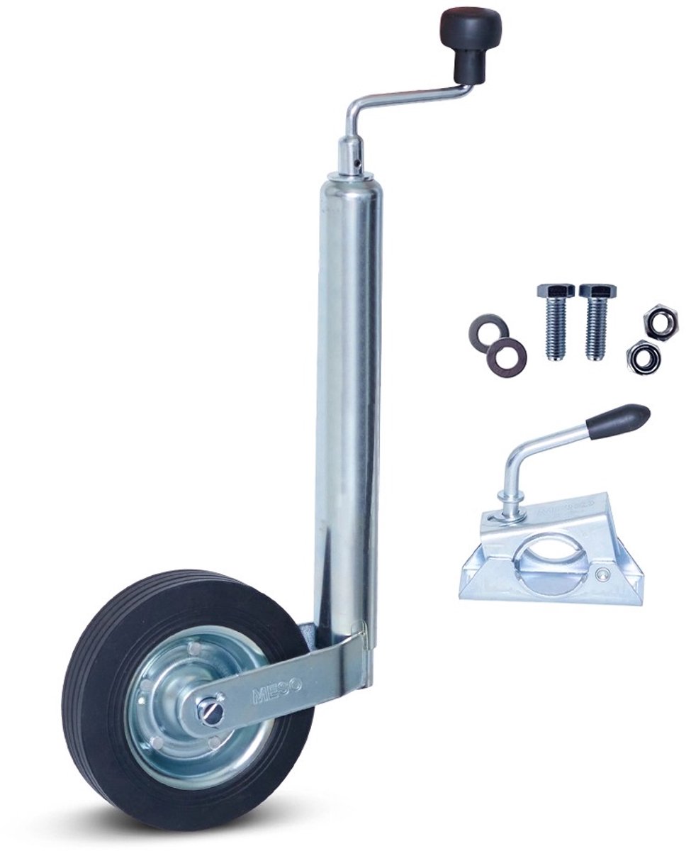 MESO Neuswiel set - Breedte 48 mm - Stalen velg - Voor aanhangwagen of caravan - Mover