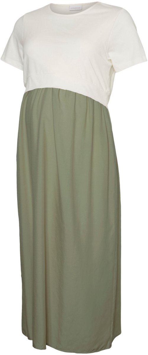 Mamalicious Mama Licious Jurk MLKAMMIE Zwangerschapsjurk oil green 1