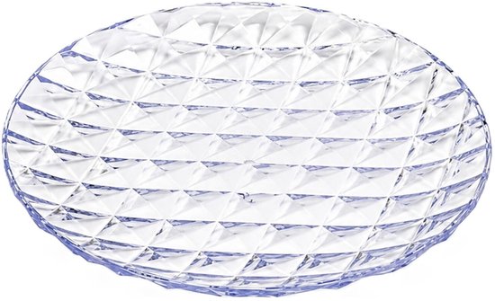 Plasticforte Onbreekbare Ontbijtborden Elite - kunststof - kristal stijl - transparant - Dia 22 cm - Camping - BBQ - Feestje — afbeelding 4